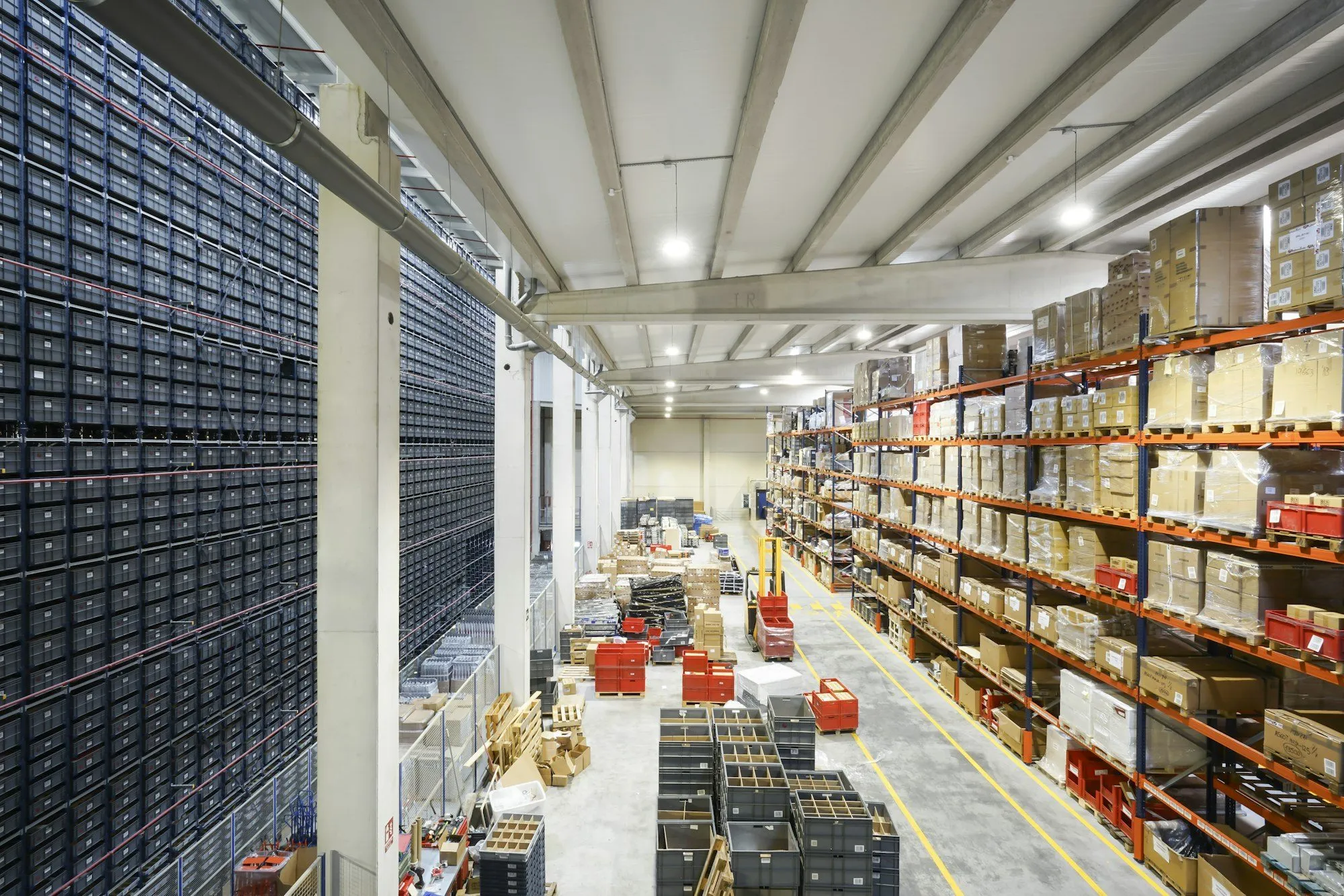 A large distribution warehouse — sourcing and logistics.