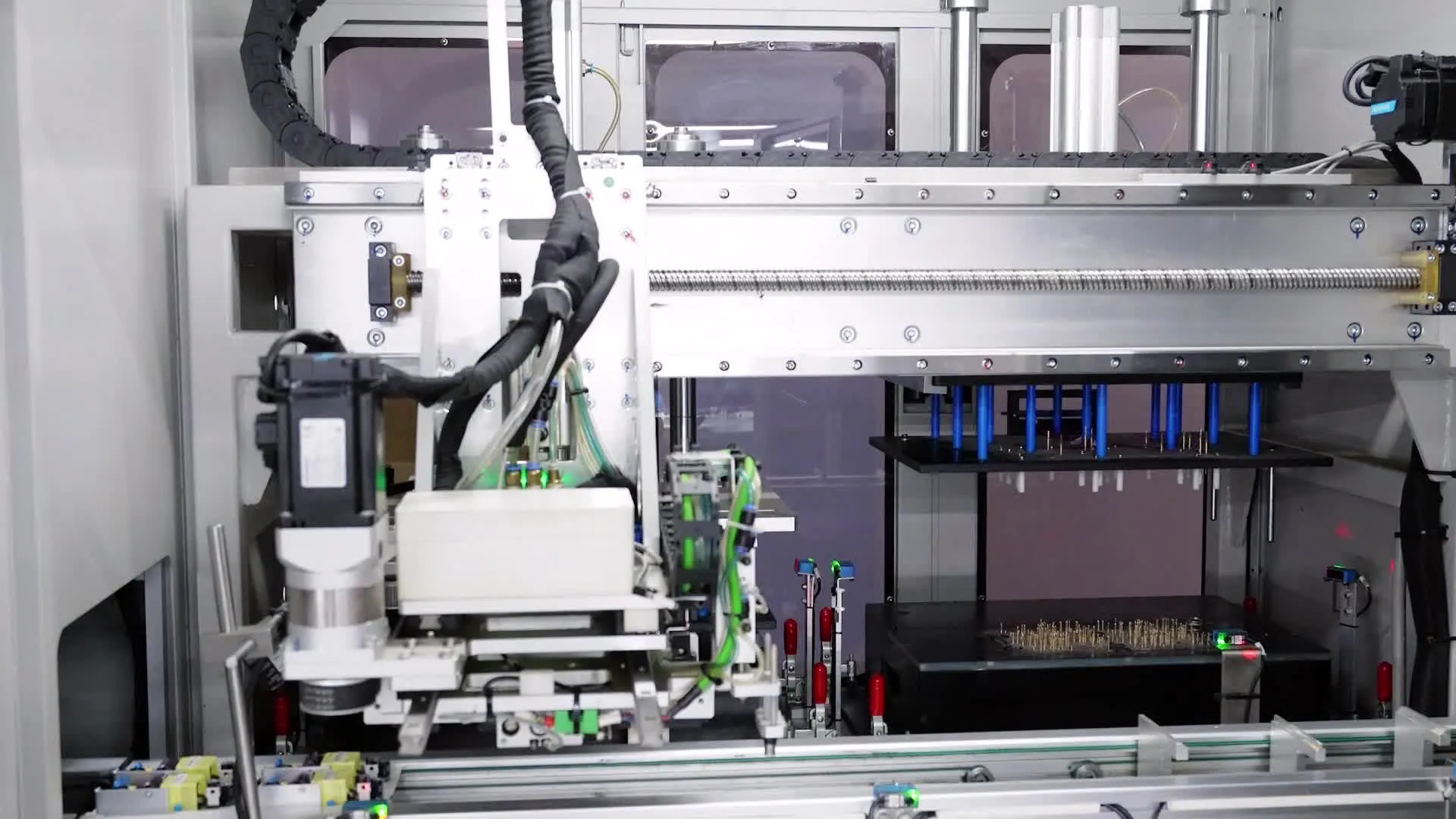 Production and test equipment on a line Kestner sources through
