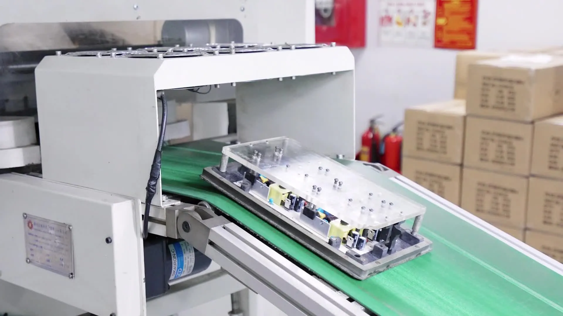 Production and test equipment on a line Kestner sources through