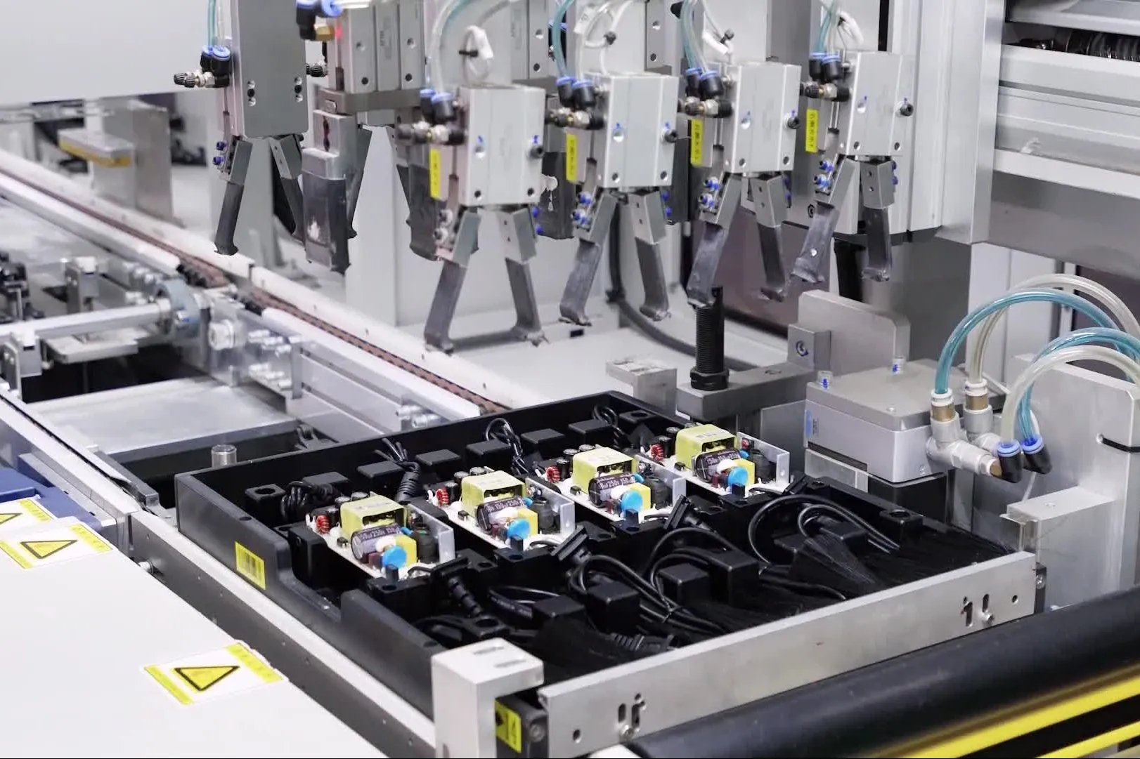 Production and test equipment on a line Kestner sources through