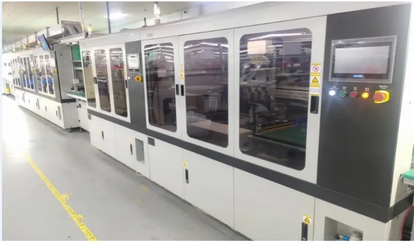 Production and test equipment on a line Kestner sources through