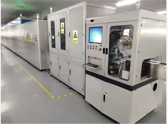 Production and test equipment on a line Kestner sources through