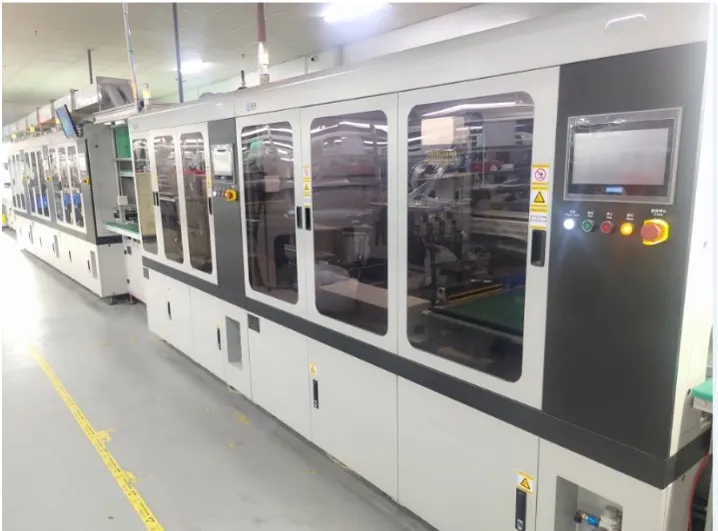 Production and test equipment on a line Kestner sources through