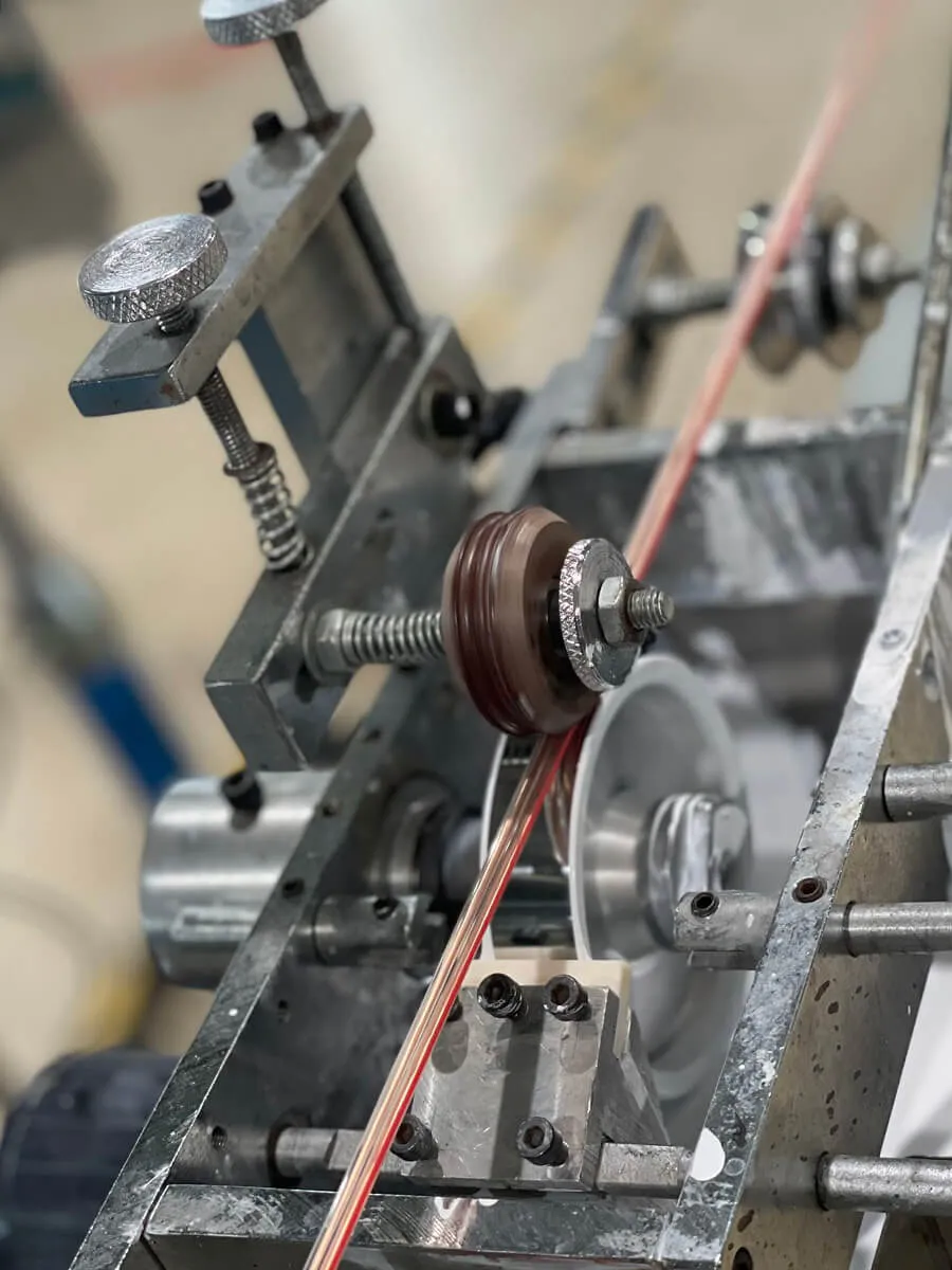 Production and test equipment on a line Kestner sources through