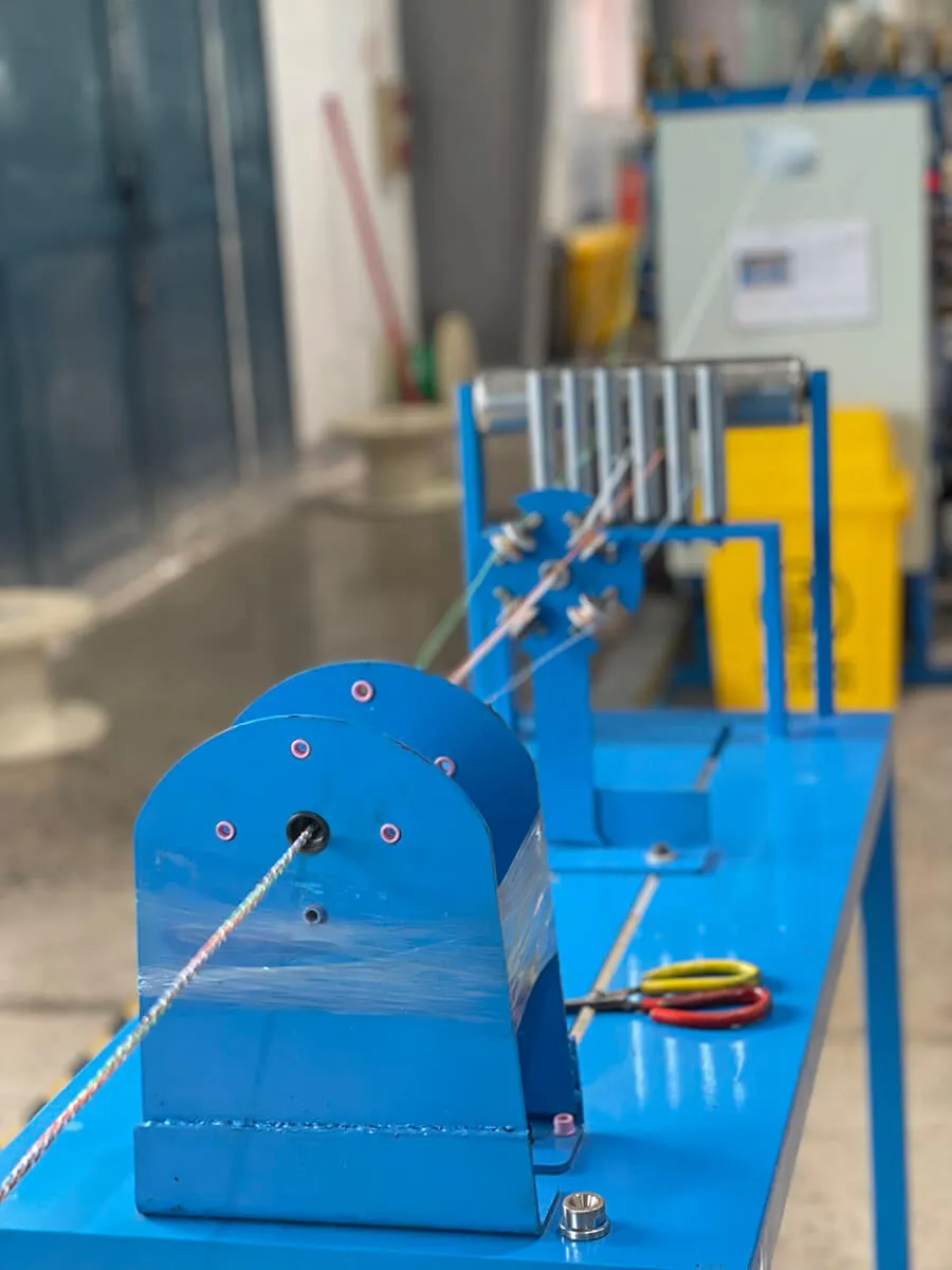 Production and test equipment on a line Kestner sources through