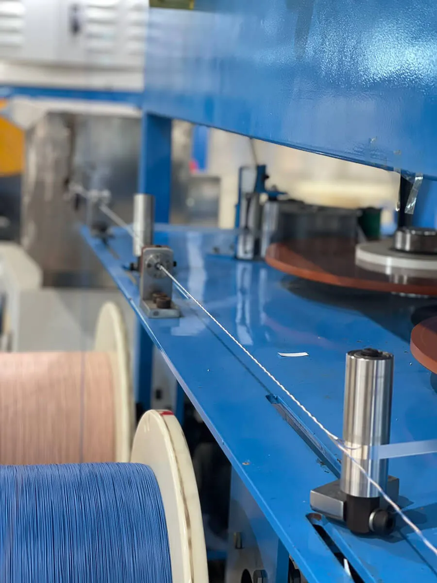 Production and test equipment on a line Kestner sources through