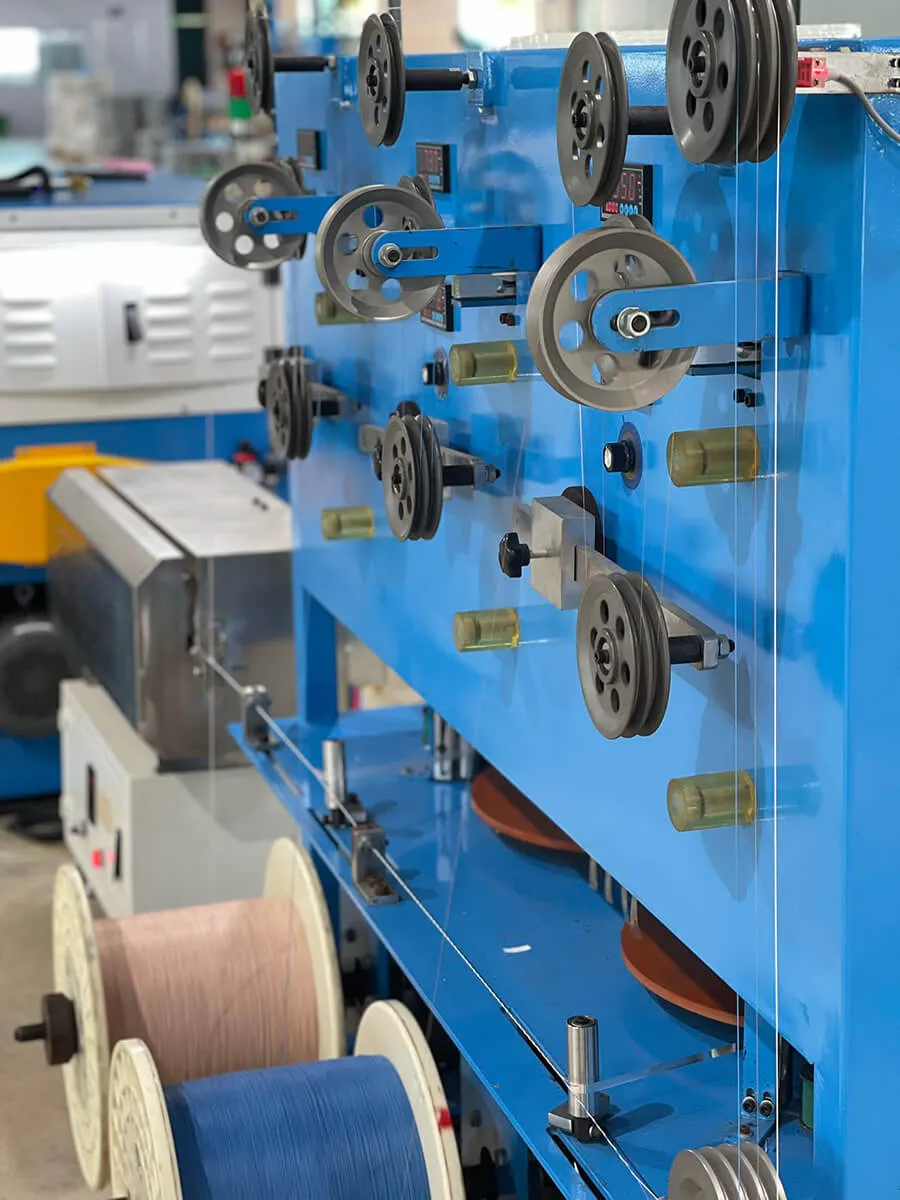 Production and test equipment on a line Kestner sources through