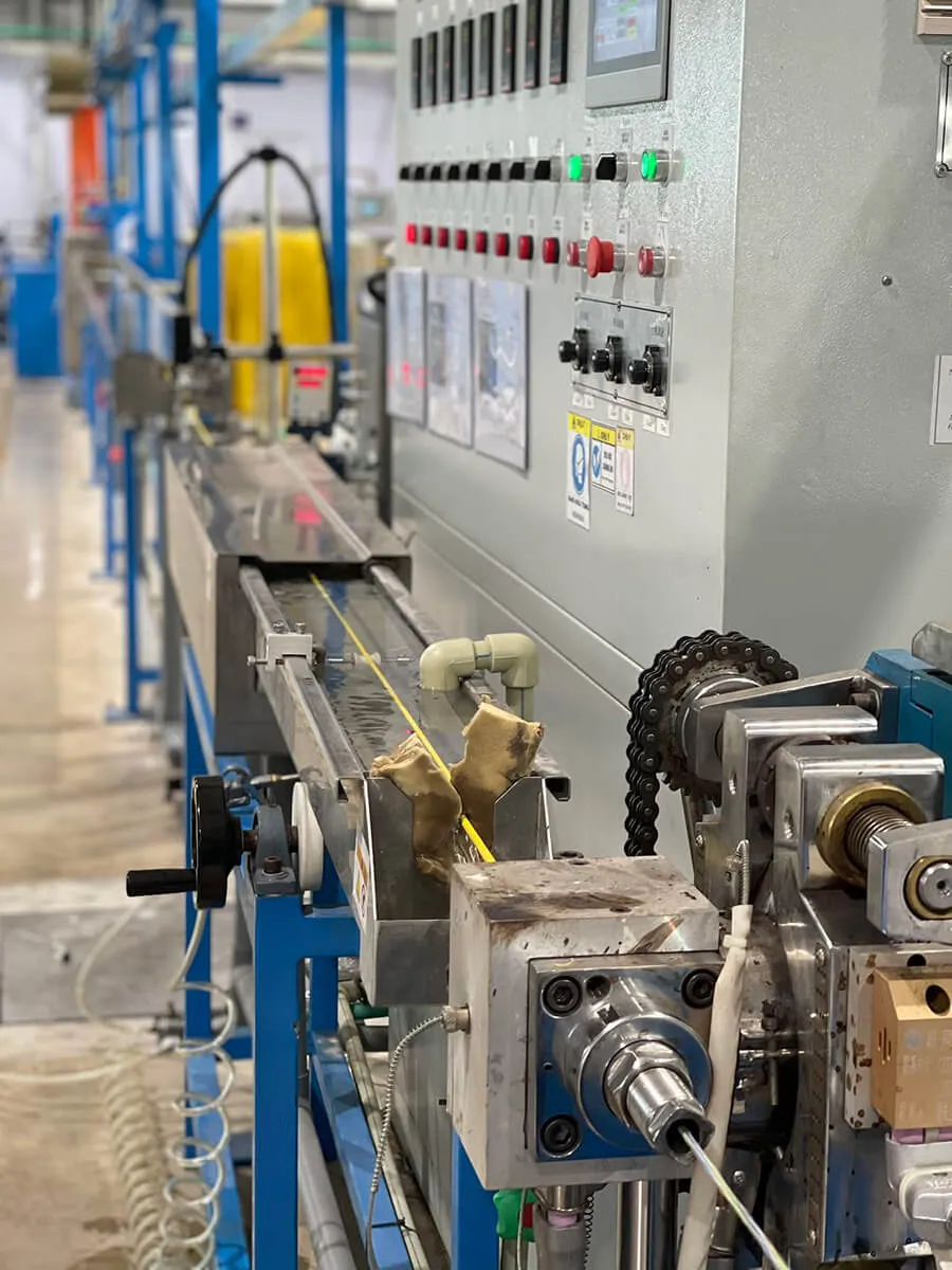 Production and test equipment on a line Kestner sources through