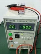 Insulation resistance tester — on our in-house test bench