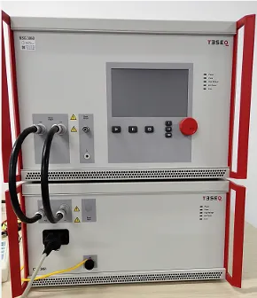 Lightning surge tester — on our in-house test bench